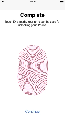 Press Continue. If you haven't previously selected a phone lock code, key in a code of your own choice twice. Press Continue. If you haven't previously selected a phone lock code, key in a code of your own choice twice.