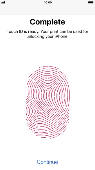 Press Continue. If you haven't previously selected a phone lock code, key in a code of your own choice twice. Press Continue. If you haven't previously selected a phone lock code, key in a code of your own choice twice.