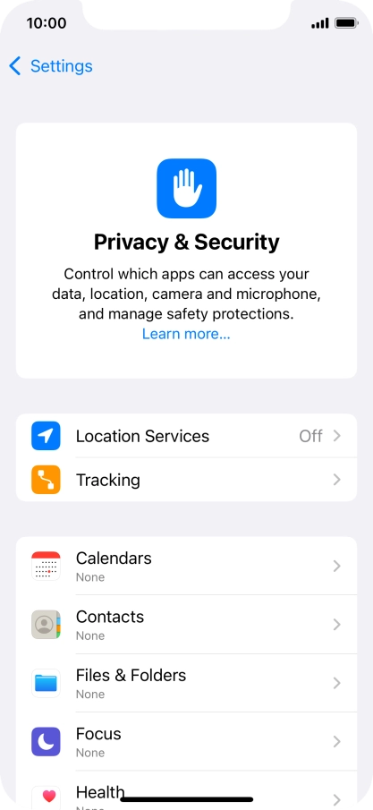 Press Location Services. Press Location Services.