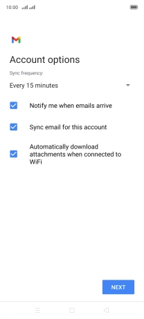 If this screen is displayed, you email account has been recognised and set up automatically. Follow the instructions on the screen to key in more information and finish setting up your phone. If this screen is displayed, you email account has been recognised and set up automatically. Follow the instructions on the screen to key in more information and finish setting up your phone.