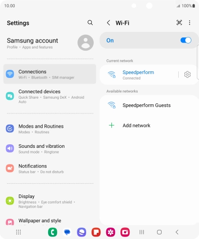 Press the Home key to return to the home screen. Press the Home key to return to the home screen.