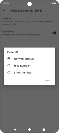 Press Show number to turn on caller identification. Press Show number to turn on caller identification.