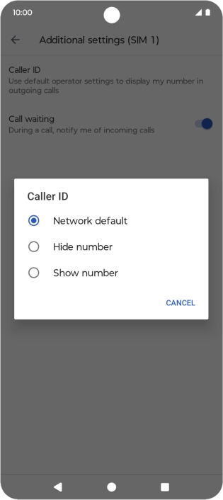 Press Show number to turn on caller identification. Press Show number to turn on caller identification.