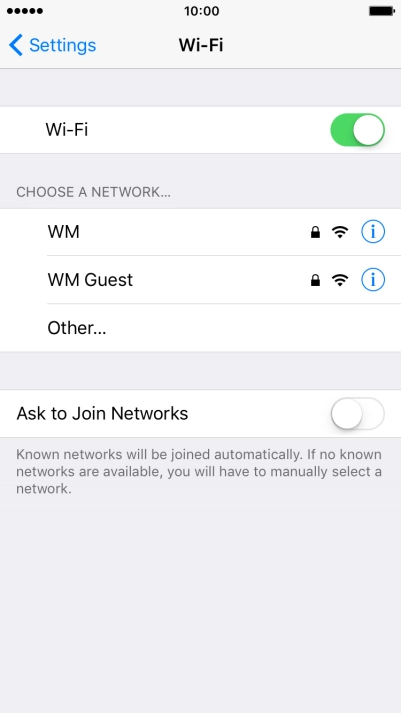 Press the required Wi-Fi network and key in the password for the Wi-Fi network. Press the required Wi-Fi network and key in the password for the Wi-Fi network.