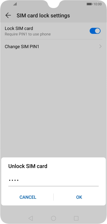Key in your PIN and press OK. Key in your PIN and press OK.