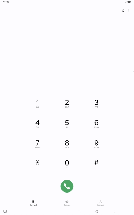 Press the menu icon. Press the menu icon.