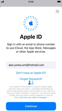 Press Continue. Press Continue.