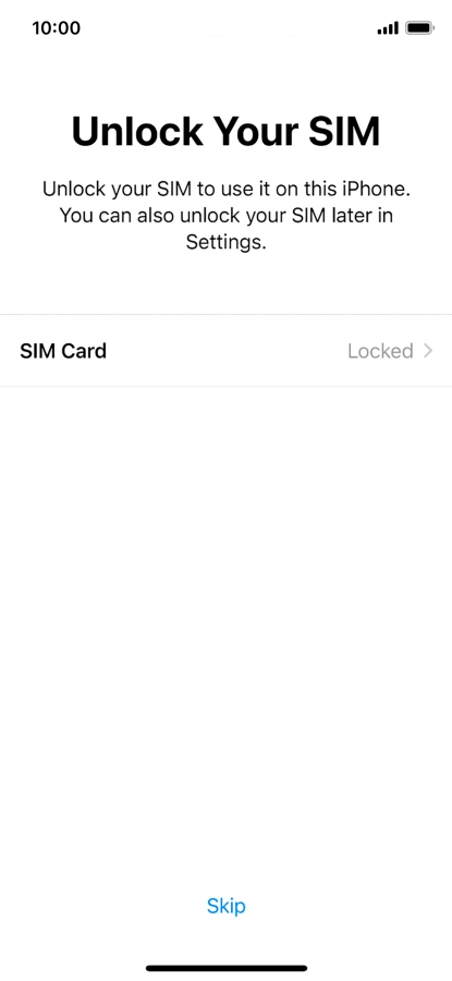 Press SIM Card. Press SIM Card.