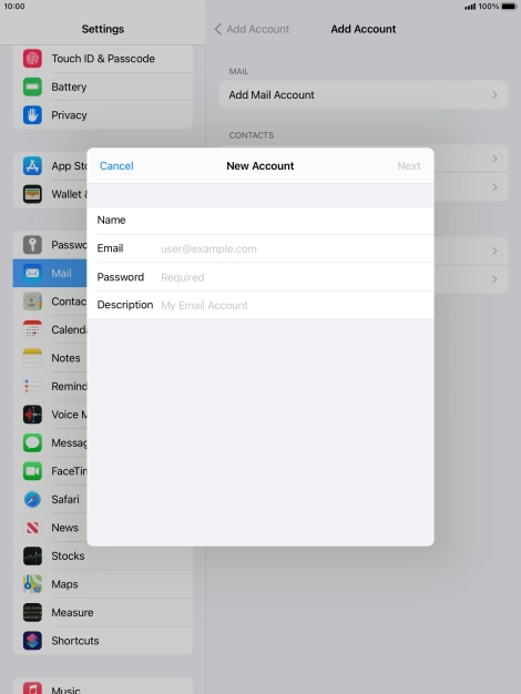 Press Email and key in your email address. Press Email and key in your email address.