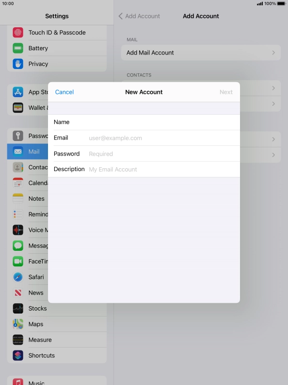 Press Email and key in your email address. Press Email and key in your email address.