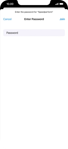 Key in the password for the Wi-Fi network and press Join. Key in the password for the Wi-Fi network and press Join.