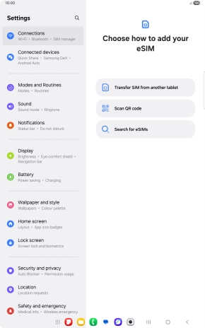 Press Scan QR code. Press Scan QR code.