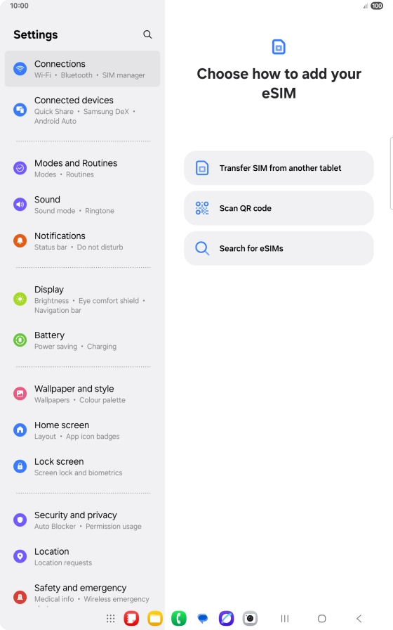 Press Scan QR code. Press Scan QR code.