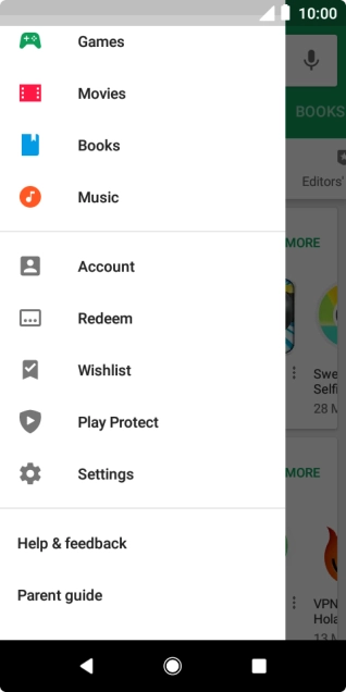 Press Settings. Press Settings.