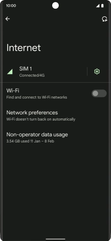 Press the settings icon. Press the settings icon.