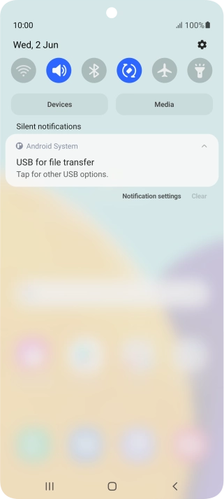 Press Tap for other USB options.. Press Tap for other USB options..