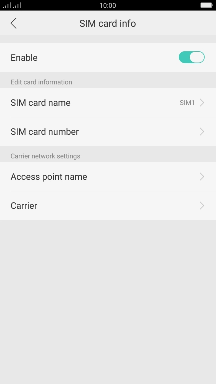 Press the indicator next to Press the indicator next to