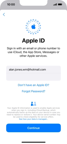 Press Continue. Press Continue.