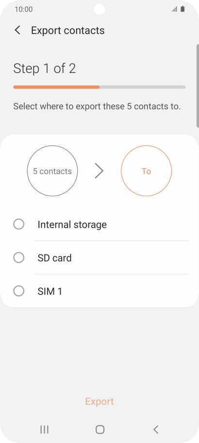 Press the name of the SIM. Press the name of the SIM.