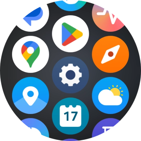 Press the settings icon. Press the settings icon.