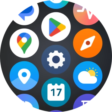 Press the settings icon. Press the settings icon.
