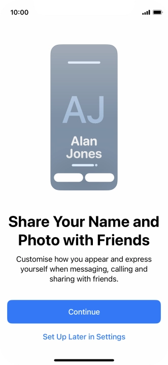 Press Continue. Press Continue.