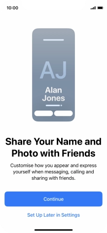 Press Continue. Press Continue.