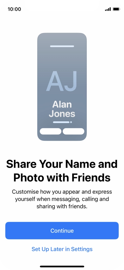 Press Continue. Press Continue.