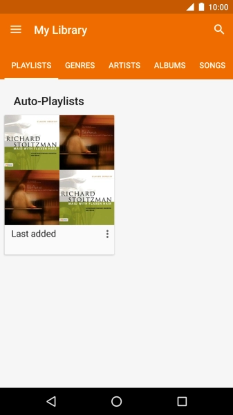 Press the required category. Press the required category.