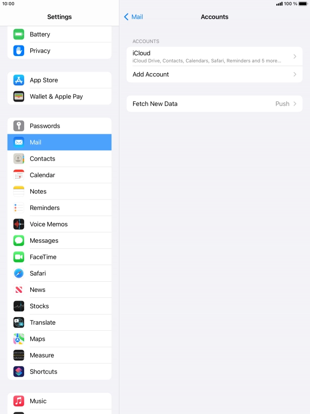 Press Add Account. Press Add Account.