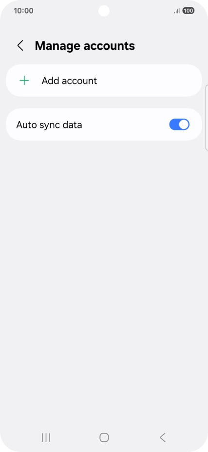Press Add account. Press Add account.