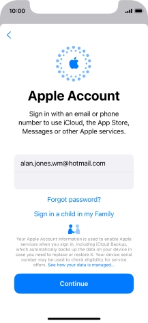 Press Continue. Press Continue.