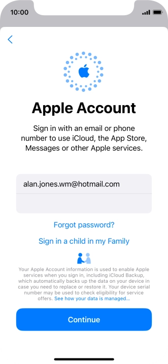 Press Continue. Press Continue.