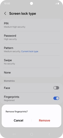Press Remove. Press Remove.