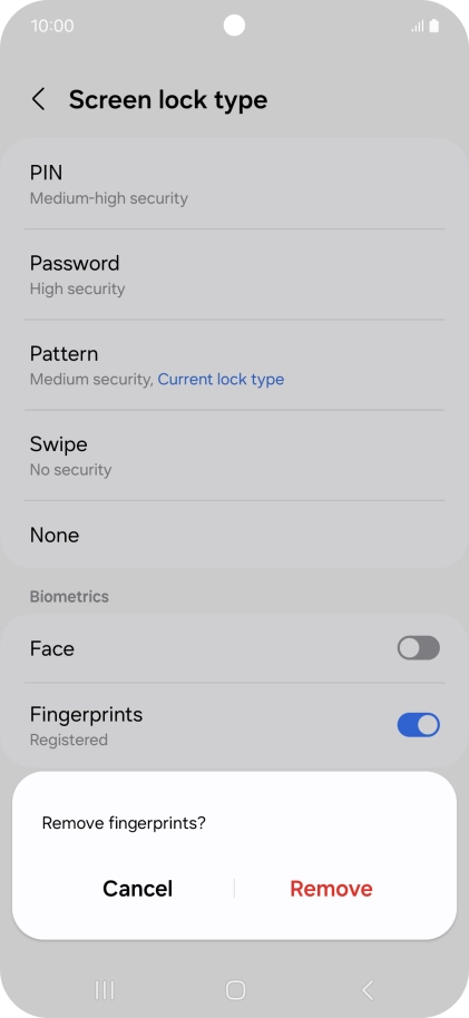 Press Remove. Press Remove.