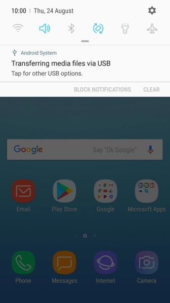 Press the settings icon. Press the settings icon.