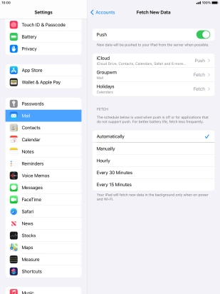 Press the indicator next to Press the indicator next to
