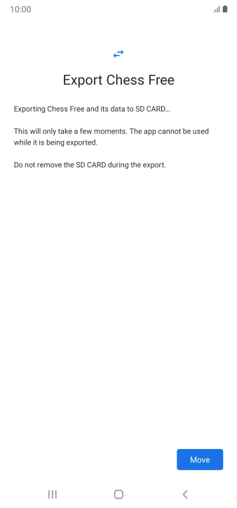 Press Move. Press Move.