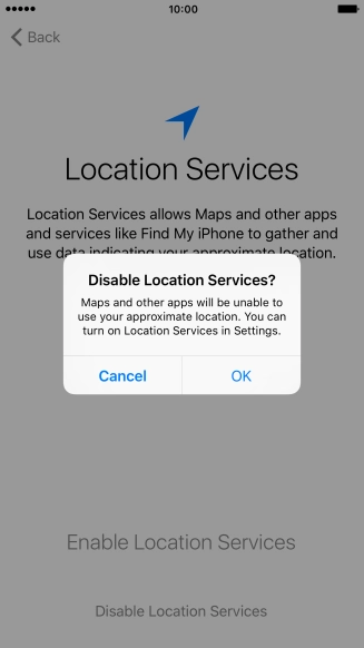 If you turn off the function, press OK. If you turn off the function, press OK.