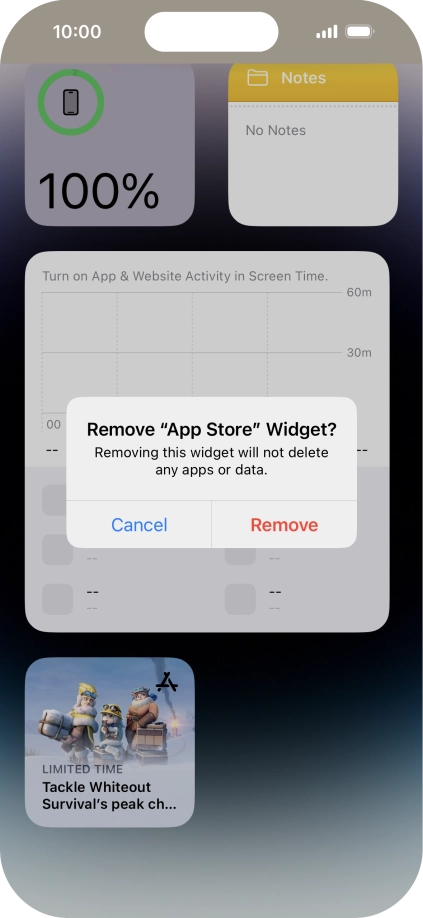 Press Remove. Press Remove.