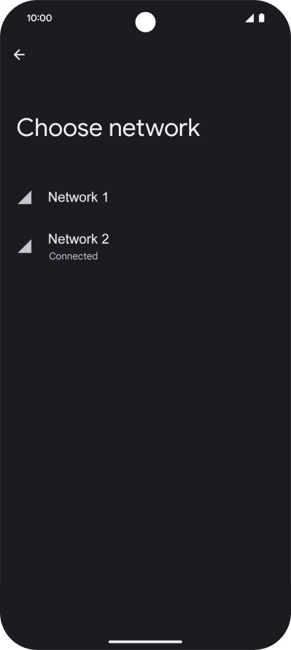 Press arrow left. Press arrow left.