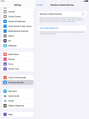 Press the indicator next to Press the indicator next to