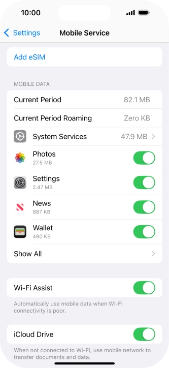 Press Add eSIM. Press Add eSIM.