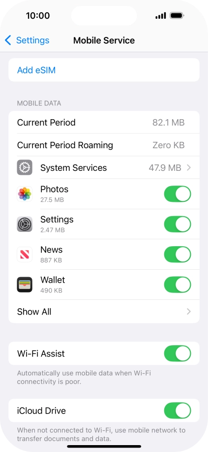 Press Add eSIM. Press Add eSIM.