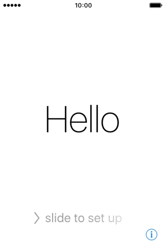 Slide your finger right on the screen. Slide your finger right on the screen.