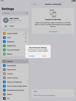 Press Reset. Press Reset.