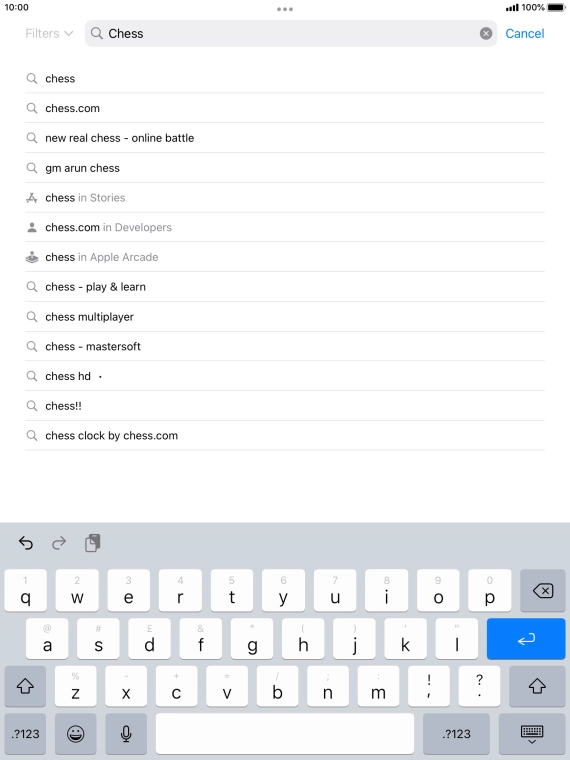 Key in the name or subject of the required app and press enter. Key in the name or subject of the required app and press enter.