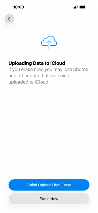 Press Erase Now. Press Erase Now.