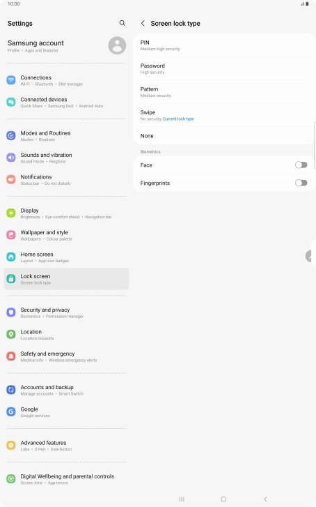 Press Fingerprints. Press Fingerprints.