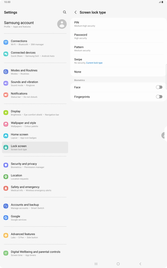 Press Fingerprints. Press Fingerprints.